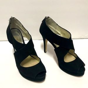 Michael Kors Suede Peeptoe Heel